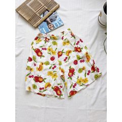 Gyümölcs mintás vintage short 