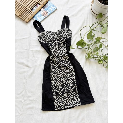 H&M fekete azték mintás mini 