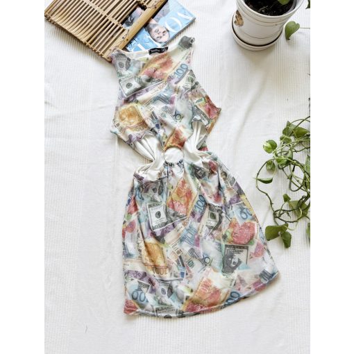 Boohoo pénz mintás mini 