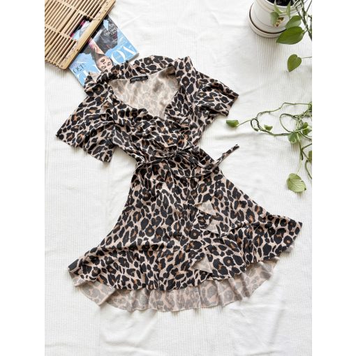 Boohoo leopárd mintás ruha
