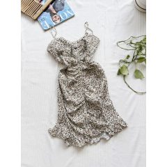 Zara mini virágos len ruha