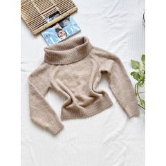 H&M barna crop pulcsi 