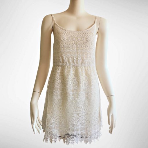 Fehér csipke miniruha - H&M