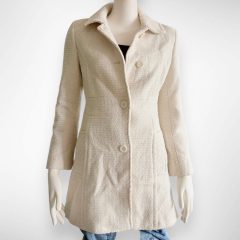 River Island csont színű szövetkabát