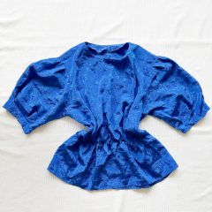 Vintage szatén peplum blúz 